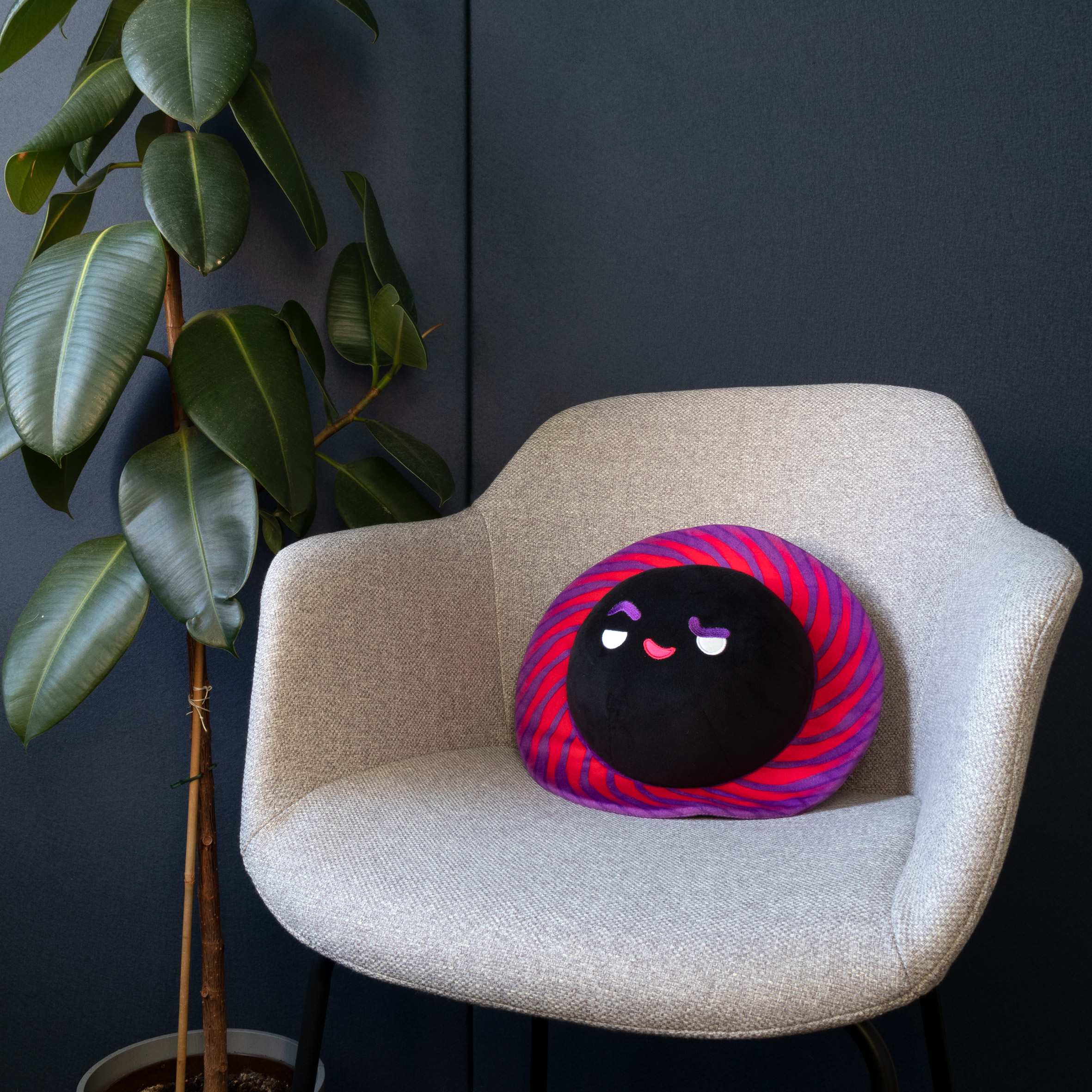 Black & White Hole Plushie - Image 8