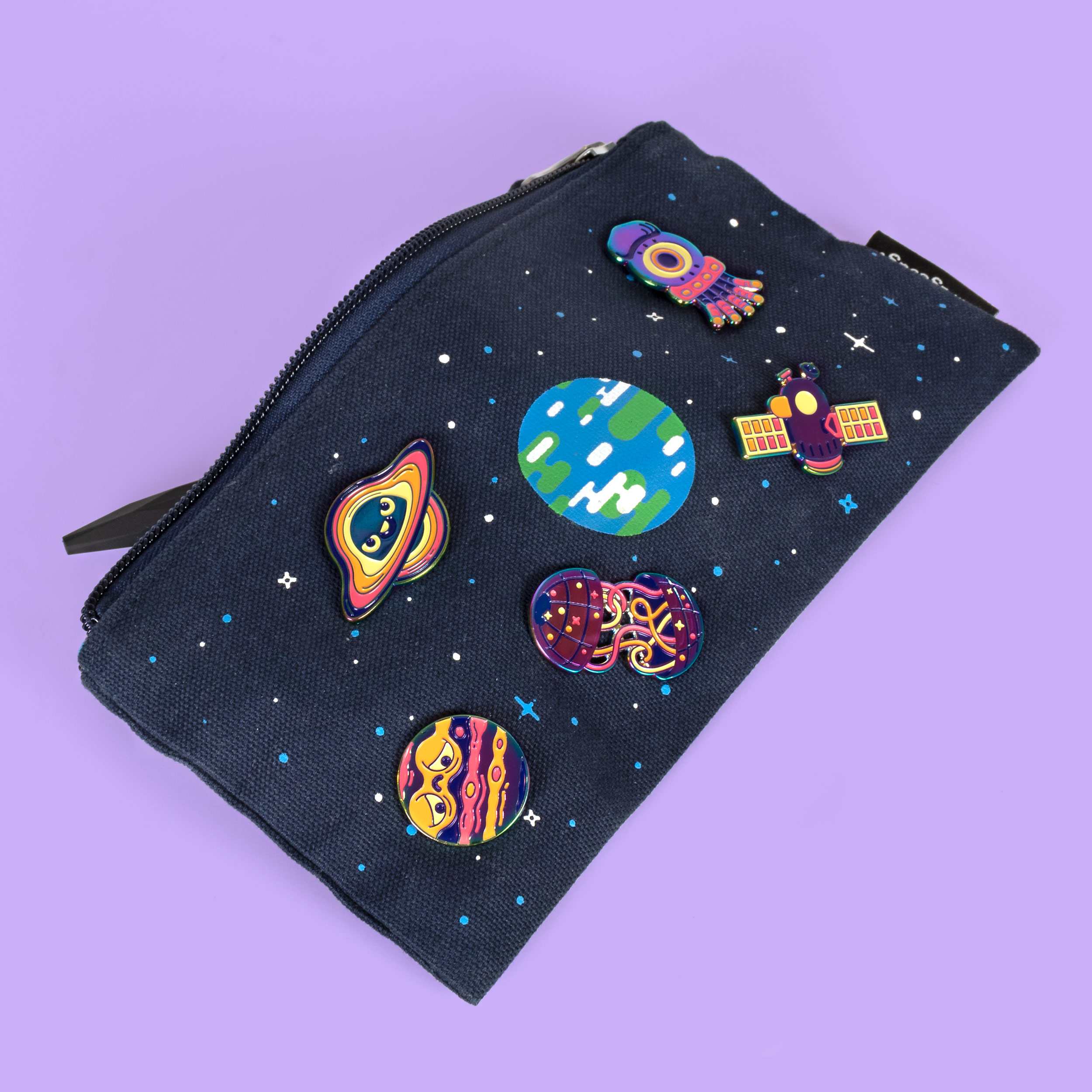 Duck Satellite Enamel Pin - Image 3